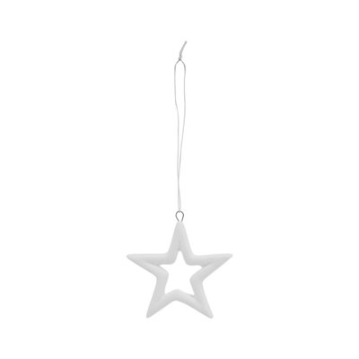 House Doctor - Ornament Star open White