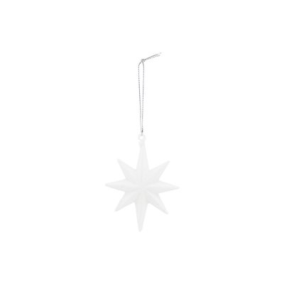 House Doctor - Ornament Star White with glitter