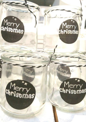 (Op) de Maalzolder - Tealight Merry Christmas black