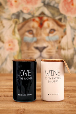 My flame - Soy candle Love is the answer Sandelwood spice