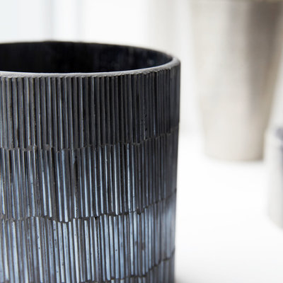House Doctor - Tealight Pipe Black/grey