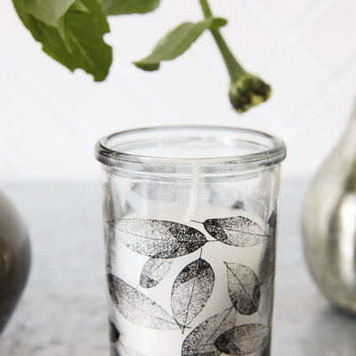 House Doctor - Candle Graphic Leaves