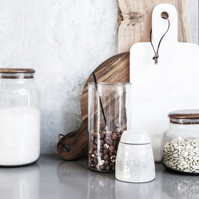 House Doctor - Rustic Suger bowl w/lid