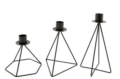 MrsBloom - Candle holder Christian black