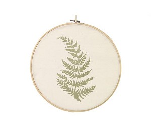 Countryfield - Wanddeco embroidery ring fern