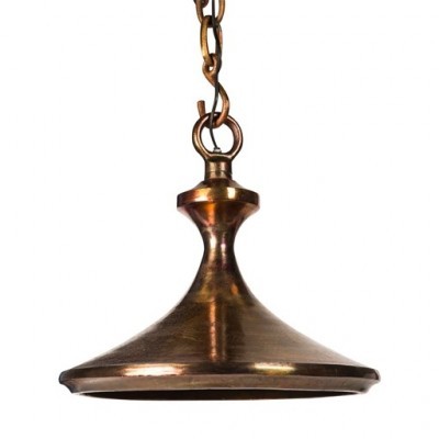 PTMD - Aluminium copper lamp hanging round flat