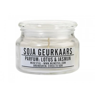 Mijn Stijl - Scented candle Lotus & jasmine soy base