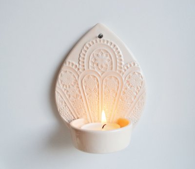 Kesemy design - Wall candleholder Lighten up Peach S