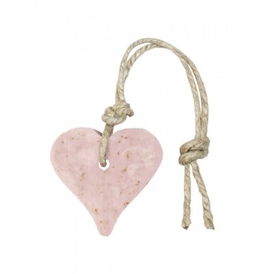 Mijn Stijl - Soap Heart Old pink with bran & perfume rose