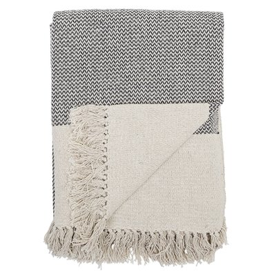 Bloomingville - Throw Grey stripe