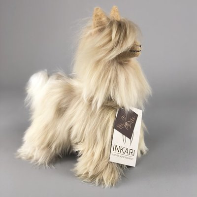 Inkari - Alpaca stuffed animal Suri gold Small