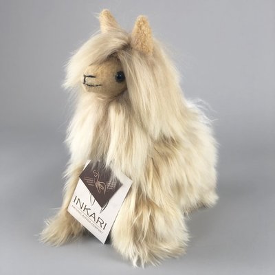 Inkari - Alpaca stuffed animal Suri gold Small