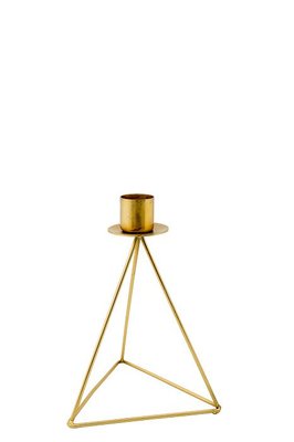 MrsBloom - Candle holder Christian antique gold