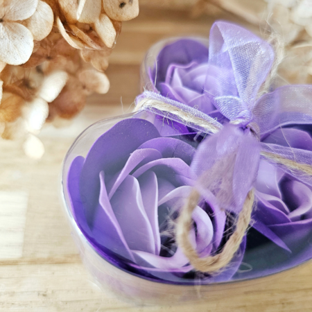 DistelRoos - Soap flowers Lavender, set of 3